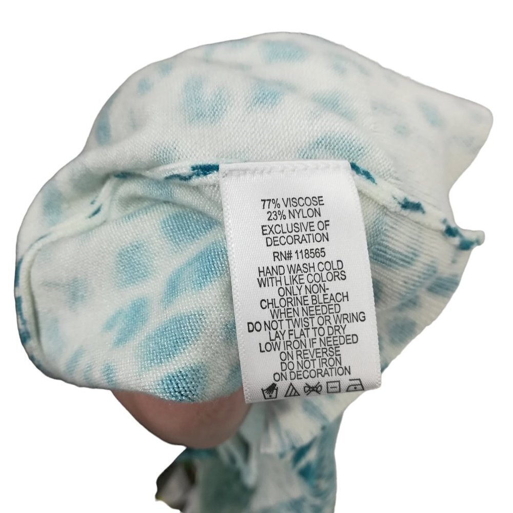 Quacker Factory Blue Leopard Print Sequin Lightwe… - image 3